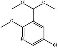 5-Chloro-3-(dimethoxymethyl)-2-methoxypyridine Struktur