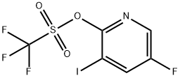 5-Fluoro-3-iodopyridin-2-yl trifluoromethanesulfonate Struktur