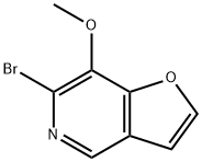 6-Bromo-7-methoxyfuro[3,2-c]pyridine Struktur