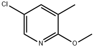 5-Chloro-2-Methoxy-3-Methyl-pyridine Struktur