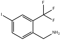 Benzenemethanamine, 4-iodo-2-(trifluoromethyl)- Struktur