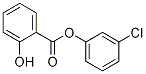 Benzoic acid, 2-hydroxy-, 3-chlorophenyl ester Struktur