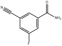 3-cyano-5-fluorobenzaMide Struktur