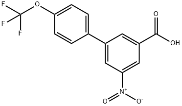 5-Nitro-3-(4-trifluoroMethoxyphenyl)benzoic acid Struktur