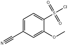 4-Cyano-2-methoxybenzene-1-sulfonylchloride Struktur