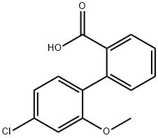 2-(4-Chloro-2-Methoxyphenyl)benzoic acid Struktur