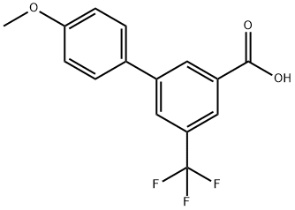 4'-Methoxy-5-(trifluoroMethyl)-[1,1'-biphenyl]-3-carboxylic acid Struktur