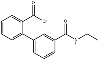 2-[3-(N-EthylaMinocarbonyl)phenyl]benzoic acid Struktur