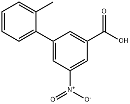 2'-Methyl-5-nitro-[1,1'-biphenyl]-3-carboxylic acid Struktur