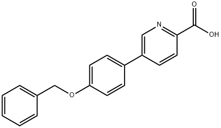 5-(4-Benzyloxyphenyl)picolinic acid Struktur