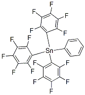 Stannane, tris(pentafluorophenyl)phenyl- Struktur