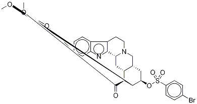 18β-Hydroxy-11,17α-diMethoxy-3β,20α-yohiMban-16β-carboxylic Acid Methyl, p-BroMobenzenesulfonate Ester Struktur