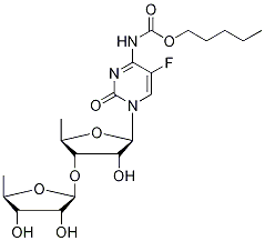 3'-O-(5'-Deoxy-α-D-ribofuranosyl) Capecitabine Struktur