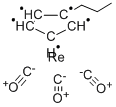 I-PROPYLCYCLOPENTADIENYLRHENIUM TRICARBONYL Struktur