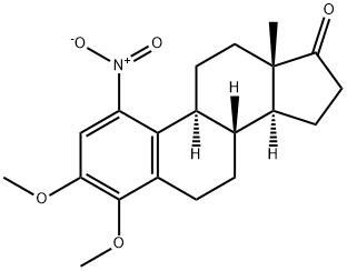 3,4-dimethoxy-1-nitro-1,3,5(10)-estratrien-17-one Struktur