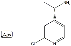 (S)-2-Chloro-4-(1-amino)ethylpyridine hydrochloride Struktur