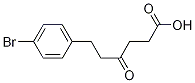 6-(4-broMophenyl)-4-oxohexanoic acid Struktur