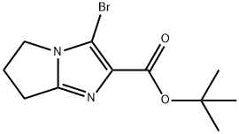 5H-Pyrrolo[1,2-a]iMidazole-2-carboxylic acid, 3-broMo-6,7-dihydro-, 1,1-diMethylethyl ester Struktur