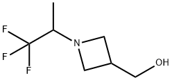 [1-(2,2,2-Trifluoro-1-methyl-ethyl)-azetidin-3-yl]-methanol Struktur