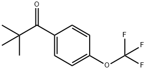 2,2-Dimethyl-1-[4-(trifluoromethoxy)phenyl]propan-1-one Struktur