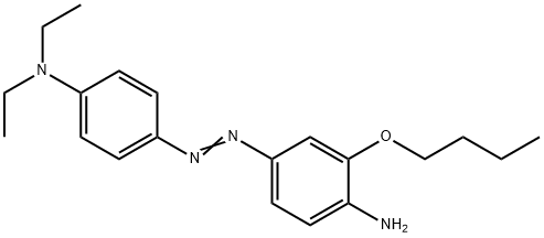 4-((4-AMINO-3-N-BUTOXY-PHENYL)AZO)-N,N-DIETHYLANILINE Struktur