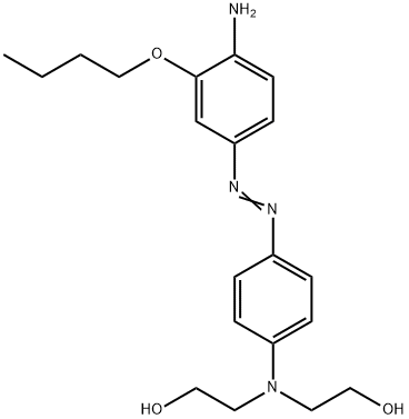 4-((4-AMINO-3-N-BUTOXYPHENYL)AZO)-N,N-BIS(2-HYDROXYETHYL)ANILINE Struktur