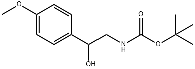 [2-HYDROXY-2-(4-METHOXY-PHENYL)-ETHYL]-CARBAMIC ACID TERT-BUTYL ESTER Struktur