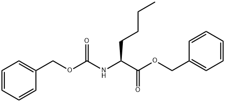 Norleucine, N-[(phenylmethoxy)carbonyl]-, phenylmethyl ester Struktur