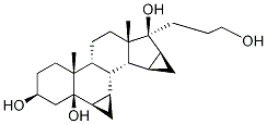 (3S,5R,6R,7R,8R,9S,10R,13S,14S,15S,16S,17S)-Octadecahydro-17-(3-hydroxypropyl-13C3)-10,13-dimethyl-5H-dicyclopropa[6,7:15,16]cyclopenta[a]phenanthrene-3,5,17-triol Struktur