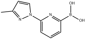 6-(3-METHYL-1H-PYRAZOL-1-YL)PYRIDINE-2-BORONIC ACID Struktur