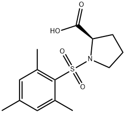 1-(MESITYLSULFONYL)PYRROLIDINE-2-CARBOXYLIC ACID Struktur