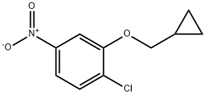 1-Chloro-2-(cyclopropylMethoxy)-4-nitrobenzene Struktur