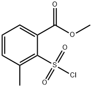 2-METHYL-6-METHOXYCARBONYL BENZENESULFONYL CHLORIDE Struktur