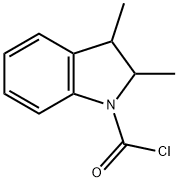 1H-Indole-1-carbonyl chloride, 2,3-dihydro-2,3-dimethyl- (9CI) Struktur