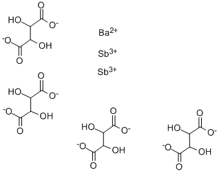 BARIUM ANTIMONY TARTRATE Struktur