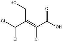 2-CHLORO-3-(DICHLOROMETHYL)-4-HYDROXYBUT-2-ENOICACID Struktur