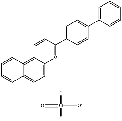 3-(BIPHENYL-4-YL)-3H-BENZO[F]CHROMYLIUM PERCHLORATE Struktur