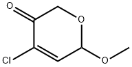 2H-Pyran-3(6H)-one,  4-chloro-6-methoxy- Struktur