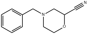 4-BENZYLMORPHOLINE-2-CARBONITRILE Struktur