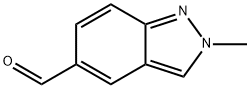 2-methyl-2H-indazole-5-carbaldehyde Struktur