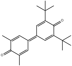 3,5-Dimethyl-3',5'-ditert-butyldiphenoquinone Struktur