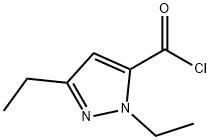 1H-Pyrazole-5-carbonyl chloride, 1,3-diethyl- (9CI) Struktur