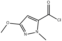 1H-Pyrazole-5-carbonyl chloride, 3-methoxy-1-methyl- (9CI) Struktur