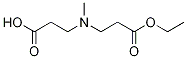 3-((3-ethoxy-3-oxopropyl)(Methyl)aMino)propanoic acid Struktur