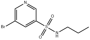 5-broMo-N-propylpyridine-3-sulfonaMide Struktur