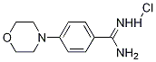 4-(Morpholin-4-yl)benzene-1-carboxiMidaMide hydrochloride Struktur