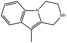 Pyrazino[1,2-a]indole, 1,2,3,4-tetrahydro-10-methyl- (9CI) Struktur