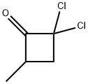 Cyclobutanone, 2,2-dichloro-4-methyl- (9CI) Struktur