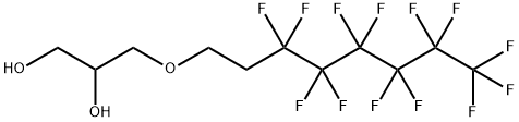 3-[(3,3,4,4,5,5,6,6,7,7,8,8,8-TRIDECAFLUOROOCTYL)OXY]-1,2-PROPANEDIOL Struktur