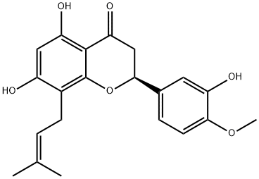 5,7,3'-Trihydroxy-4'-Methoxy-8-prenylflavanone